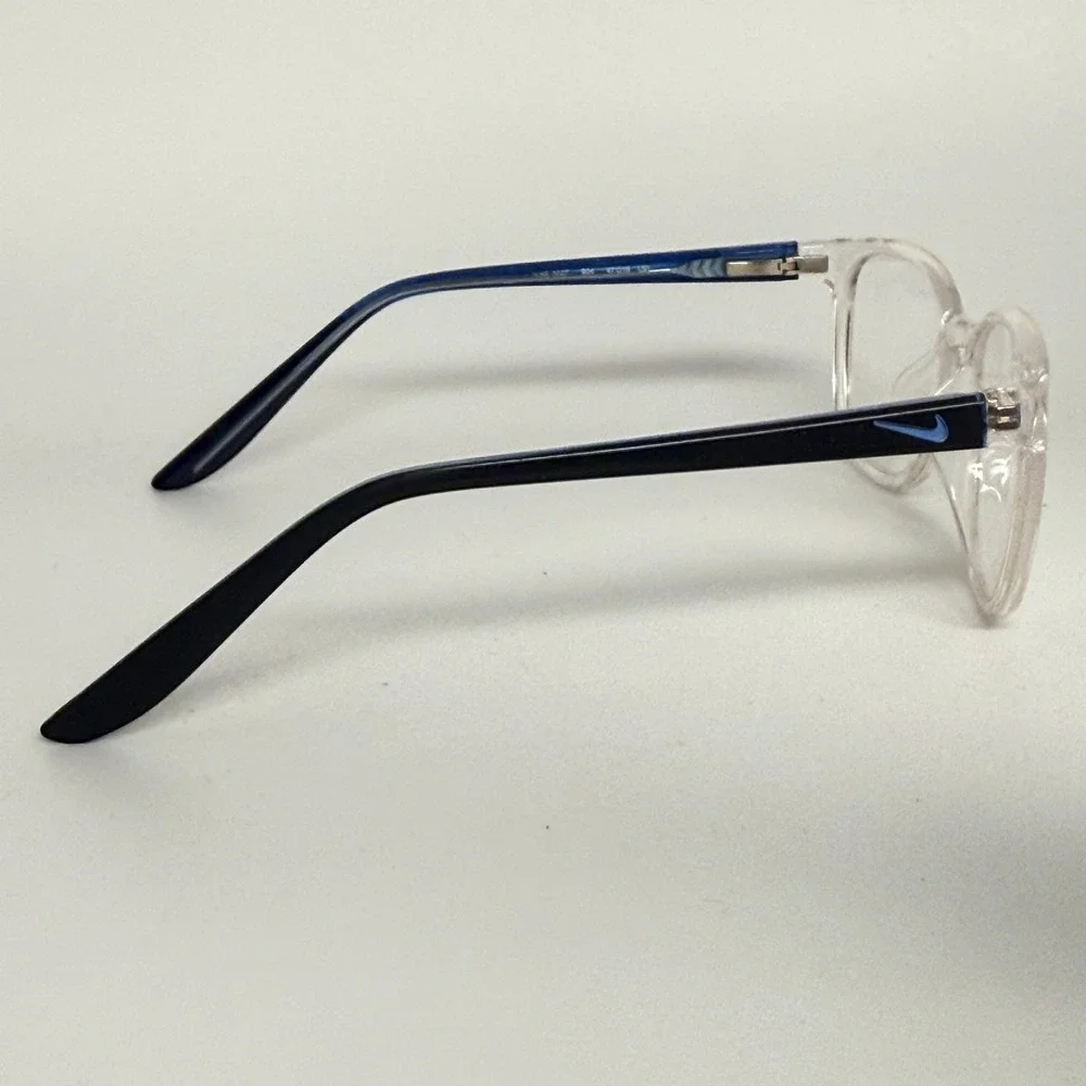 Nike 5027 904 Kids Eyeglasses Clear Blue Square Frames 47-16-130 Just Do It